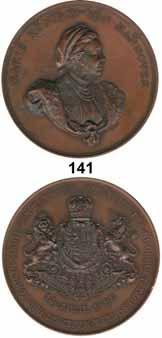 1830 1837 135 Vergoldete Zinnmedaille 1832 (Fritz) Errichtung der Waterloo - Säule zu Hannover Kopf des Königs n.r./ Säule und zweizeilige Umschrift Slg.Julius 3869 50 mm.
