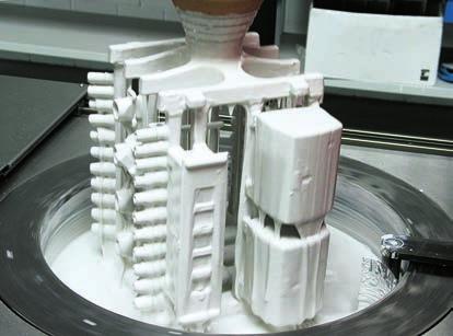 Das Spritzgusswerkzeug, die Matrize, wird deshalb bei Verwendung von gedruckten Modellen für Einzelabgüsse oder Kleinserien überflüssig.