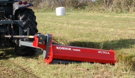 KORNIK VARIO Heck-Schlegelmähwerk mit Seitenaufhängung Anhängerachse 825/ø22 und 28mm