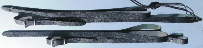 cm Schwarzes Rindleder, 2,0 cm breit Verstellbar von 120 cm bis 140 cm 2,0 cm black leather adjustable from 120 cm to 140 cm Art.