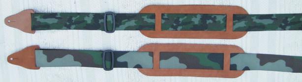 Military 5,0 cm Camouflage-Design- Nylongurt XXL mit 10,0 cm doppelvernähtem Schulterpolster aus