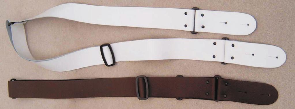 Black & white 5 cm XXL Ledergurt 5 cm XXL leather strap - längenverstellbar von 1,45-190 m.