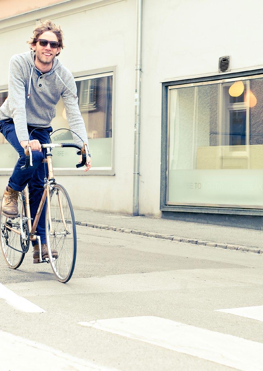 Smarte Stadt... Smartes Image Wir bieten Radfahrerinnen und Radfahrern mit der App ein modernes Service.