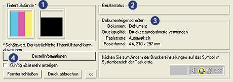 Positionieren Sie den Mauszeiger über dem Fenster Direkthilfe, und drücken Sie die linke Maustaste.