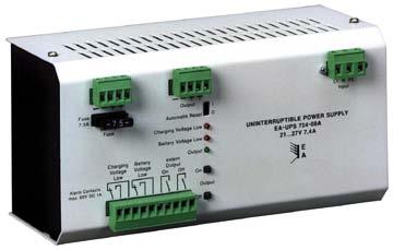 Tiefentladeschutz, Batterieunterspannungswarnung Zustandsanzeige und Fehlermeldung über LEDs Meldeausgänge, extern ein/aus Sicherheit EN 60950, EN 50091-1-2 EMV EN 61000-6-1, EN 61000-6-3 Wide input