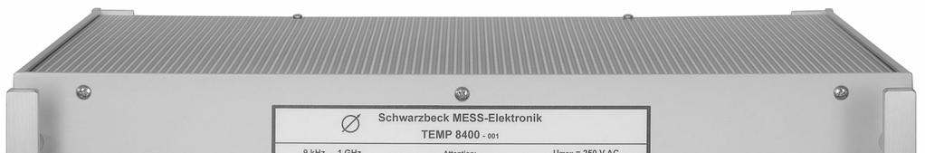 SCHWARZBECK MESS - ELEKTRONIK Specifications: Technische Daten: