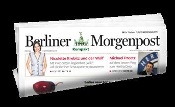 HEUTE-Seite in der Berliner Morgenpost und der