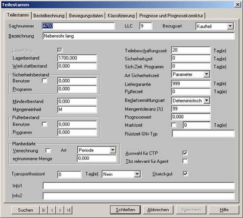 Musterlösung 0 Lösung der Teilestammdaten Seite 2