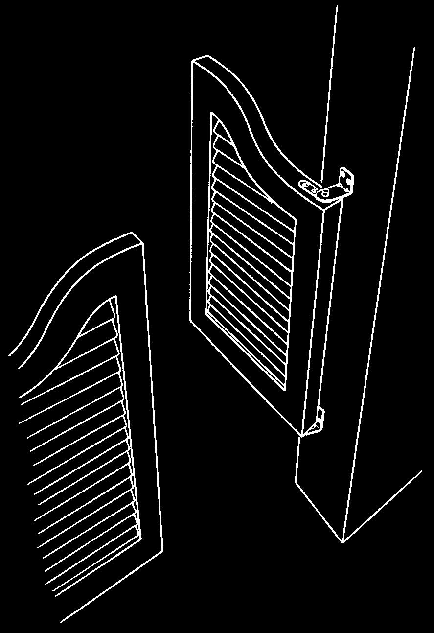 Pendeltürbeschlag für 19-44 mm starke Lamellentüren Gravity hinges for swinging doors for louver doors from 19 to 44 mm thickness Charnières de gravité pour portes