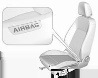 56 Sitze, Rückhaltesysteme Den Ausdehnungsbereich der Airbags frei von Hindernissen halten. Sicherheitsgurt ordnungsgemäß anlegen und einrasten lassen. Nur dann kann der Airbag schützen.