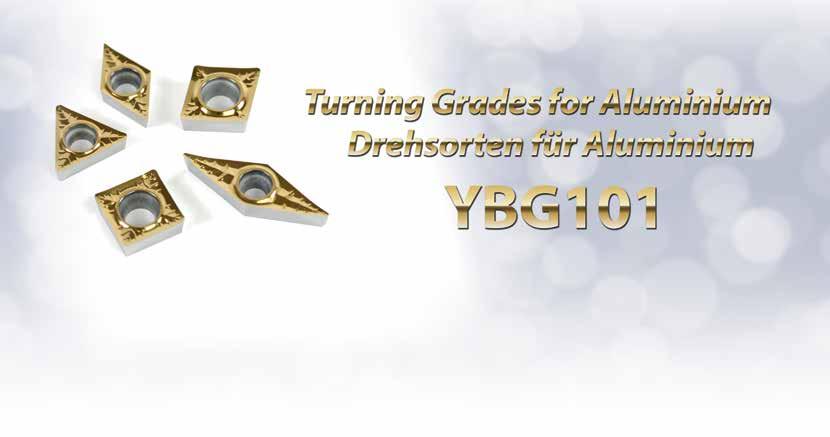 The new gold-polished PVD coating was specially developed for the machining of aluminium and L-alloys.