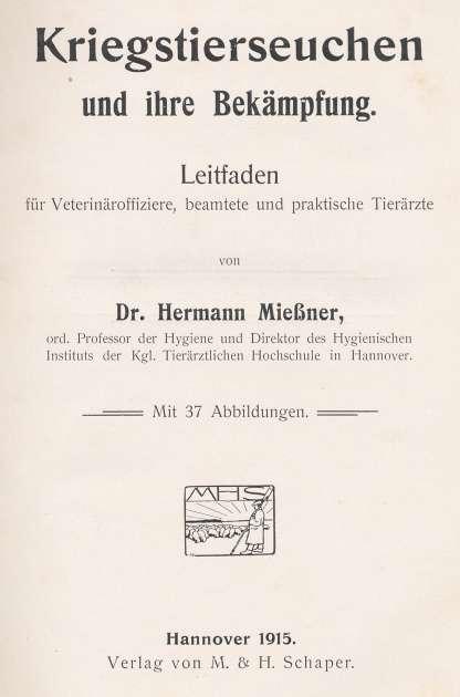 19 Hermann Mießner war ein ausgezeichneter Lehrer, dem die Studenten Hochachtung und Respekt entgegenbrachten. Seine Vorlesungen und Demonstrationen zeichneten sich durch 2 Dinge aus: 1.