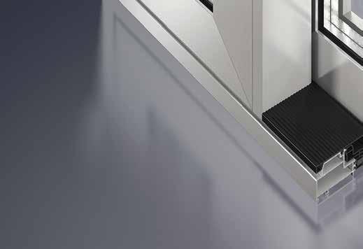 HI Eine Hebe-Schiebe-Tür aus Aluminumprofilen lässt sich zudem sehr leicht bewegen.