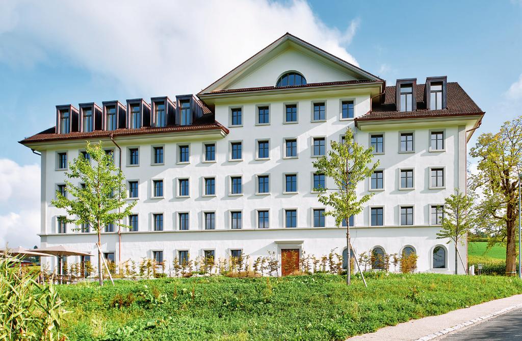Ruswil (LU): Klassizistisches Gästehaus der Firma Siga Alte Gebäude weisen oft bauphysikalische Mängel auf.