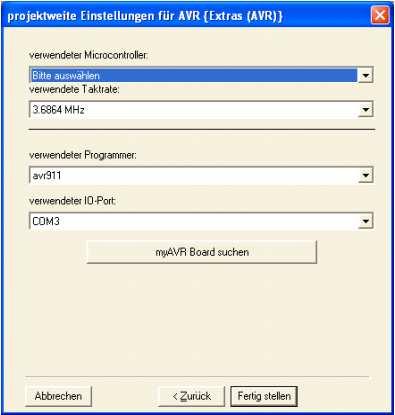 Technische Beschreibung / technical description mymultiprog 1.06 11/13 Programmereinstellungen Programmereinstellungen SiSy AVR (2.