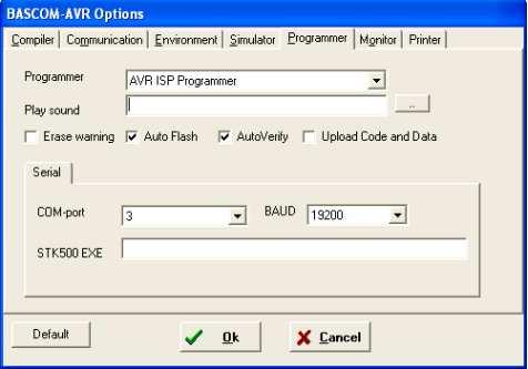 5) Menüpunkt Settings/Programmer menu Settings/Programmer nur mit USB-Variante möglich only USB version possible