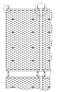 Montagehinweise Beispiele Montagevarianten Kollektorausgänge Ø 5 mm Rohr Flansche Kollektorausgänge Ø 40 mm Querschnitt des Kollektors Variante 4x senkrecht Pos.