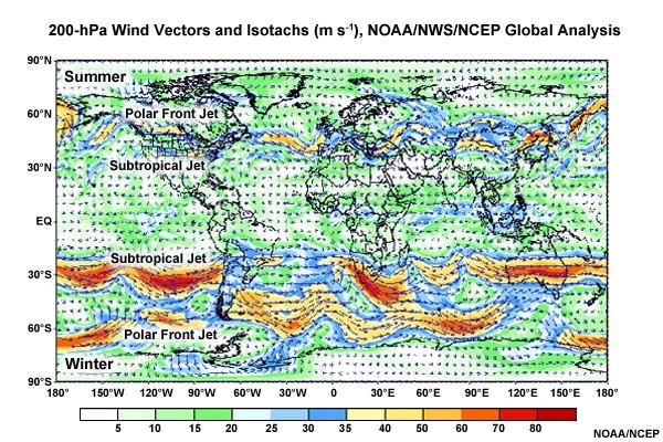 Verbindung Polarfront- und Subtropenjet im Winter kann sich