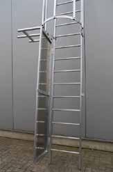 Die Leitern können in verschiedenen Längen und Breiten hergestellt werden.