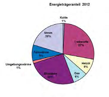 ENERGIE der Umgebungswärme, der Biomasse und beim Fernwärmeeinsatz erzielt, sodass der Anteil Erneuerbarer Energieträger von 38,9% auf 51,2% anstieg.