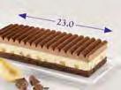 Dessert-Stangen Cakes Belle-Helene-Stange, 400 g Art.-Nr. 26.2799 2 400 g Haselnuss Cake, 1,3 kg Art.-Nr. 26.2785 2 1,3 kg Im Kühlschrank 2 3 Stunden auftauen lassen.