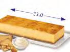 3 Stunden aufgetaut Chees Cake-Stange, 600 g Art.-Nr. 26.2800 2 600 g Marmor Cake, 1,3 kg Art.-Nr. 26.2787 2 1,3 kg Im Kühlschrank 2 3 Stunden auftauen lassen.