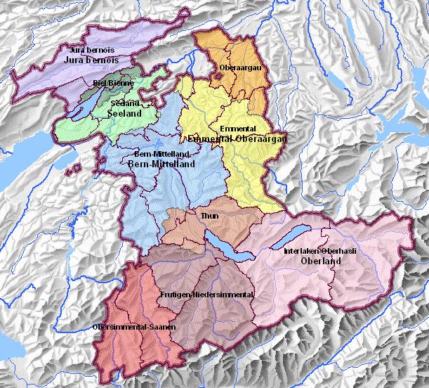 Der Kanton Bern in Zahlen - 1 Mio. Einwohner - ca. 400 Gemeinden - Bern, Hauptstadt (Kt.