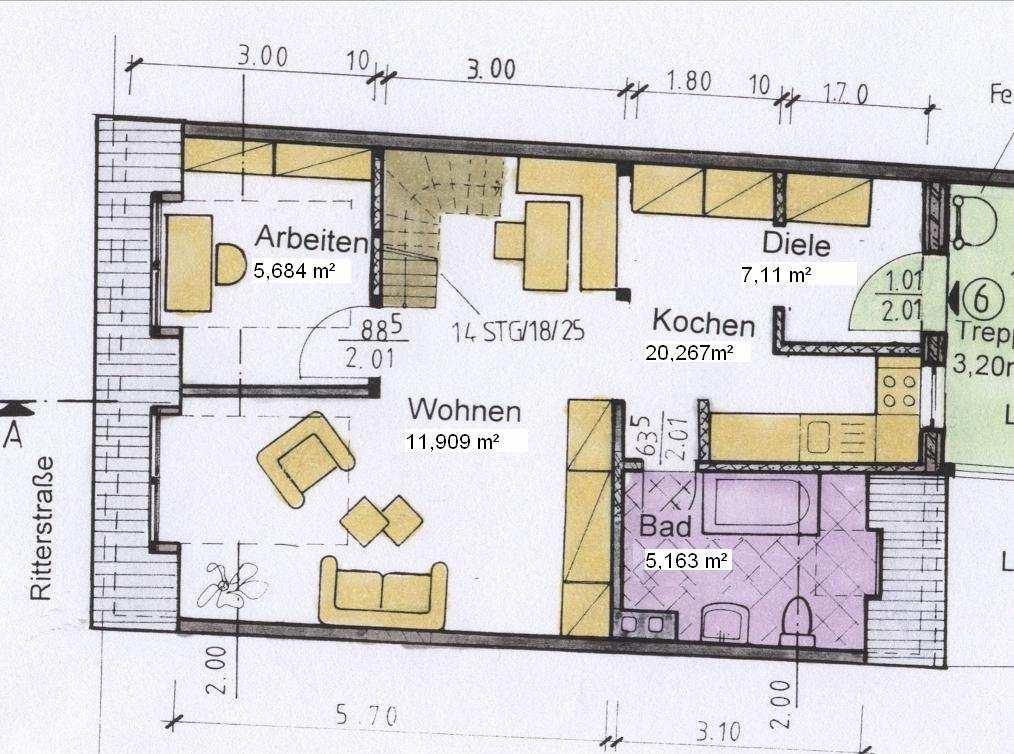 3. Preise & Konditionen Die Wohnung ist zu den folgenden günstigen Konditionen zu mieten: Mietzins Kaltmiete EUR 5,00 je m 2, zuzüglich Nebenkosten Vermittlungsprovision provisionsfrei Kaution zwei