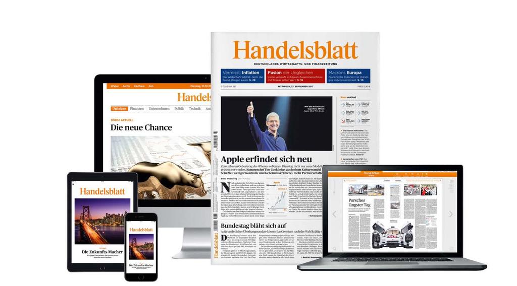 HANDELSBLATT DIGITALPASS Zugriff auf die komplette digitale Premium-Welt des Handelsblatt Der Handelsblatt Digitalpass ermöglicht direkten Zugang zur digitalen Handelsblatt Premium-Welt, ob im Web