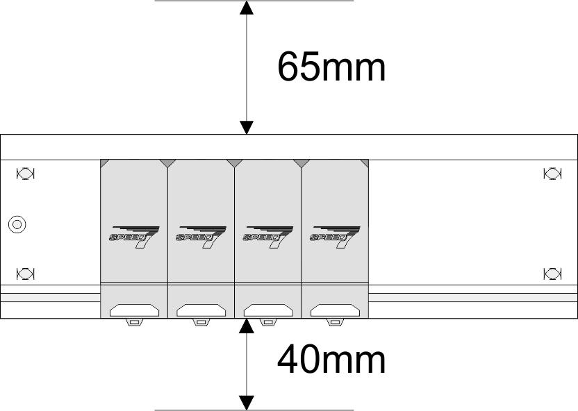Montage und Aufbaurichtlinien VIPA System 300S + Montage SPEED-Bus Montage der Profilschiene 1.