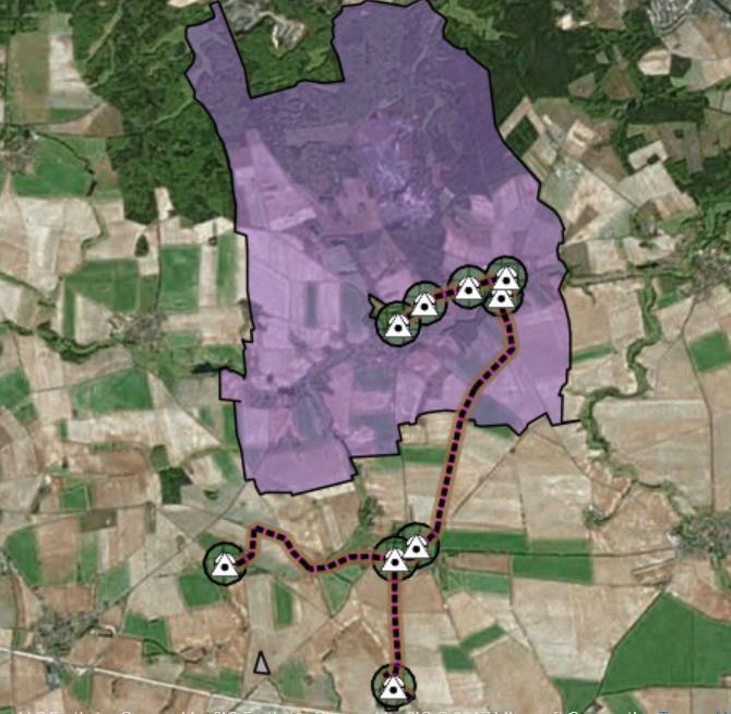 #1 Die Gebietsabgrenzung Die im Netzplan ausgewiesenen Ausbaugebiete enthalten (erneut) großflächig unbesiedelte Flächen.