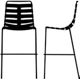 Dimensions: 55 x 59 x h114 Gestell: Vierbein-Barhocker, stapelbar. Stahlrohrgestell Ø 16mm verchromt, lackiert oder Edelstahl matt. Sitzschale: ASA+PC oder Polykarbonat.