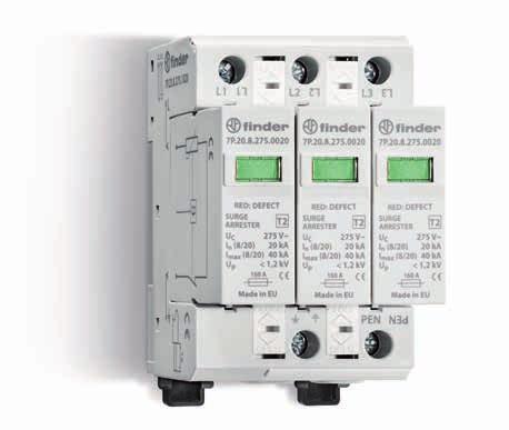 SRI SRI SPD Typ 2 Überspannungsableiter - für 3-phasige Netze Überspannungsableiter, geeignet für 230/400 V-Netze zum Schutz von Geräten gegen induzierte Überspannungen und Spannungsspitzen Zur