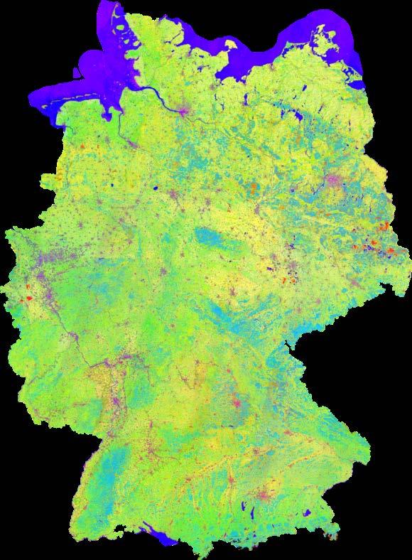 Temporal Feature Extraction Germany Example: Landsat 8, 2014-2015 RGB