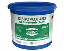 Grundierung unter Disbopox 453 WEP-Verlaufschicht, Disbopox 454 WEP- Verlaufschicht AS, Disbopox 892 WEP-Versiegelung. 0,20 kg/m², Anzahl der Anstriche:1 Mischungsverhältnis 4 Gew.-T. Teil A, 1 Gew.