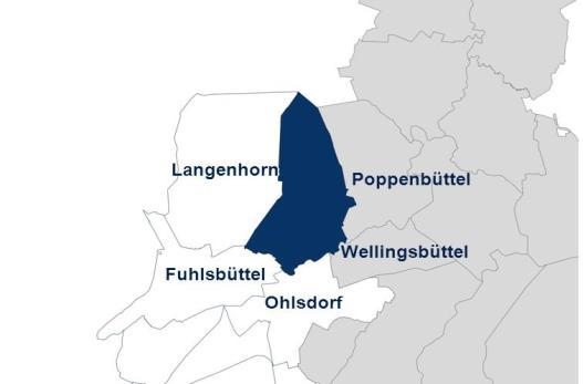 Stadtteilprofil Hummelsbüttel Lage und Typisierung Charakteristika Hummelsbüttel ist vor allem durch Ein- und Zweifamilienhäuser und große Gewerbebzw. Landwirtschaftsflächen geprägt.
