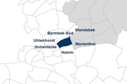 Stadtteilprofil Eilbek Lage und Typisierung Charakteristika Eilbek gehört aufgrund der Nähe zur Innenstadt und der guten infrastrukturellen Ausstattung zu den nachgefragtesten Stadtteilen Hamburgs