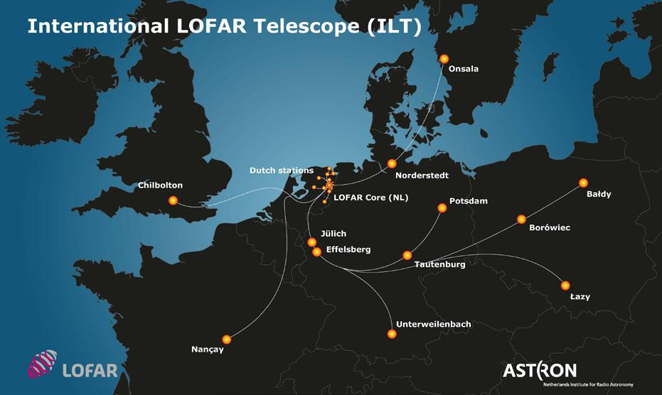 LANDSCHAFT DER FORSCHUNGSINFRASTRUKTUREN: LOFAR, STAND MAI 2017 5 Deutsche Beteiligung an LOFAR Das internationale Teleskopprojekt wartet mit einer völlig neuartigen Technologie in der