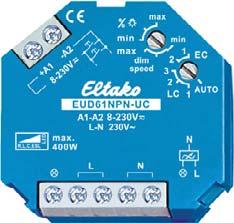 Universal-Dimmschalter Treppenlicht-Zeitschalter EUD61NPN-UC Power MOSFET 400W EAN 4010312107874 Artikel-Nr.: 61100801 brutto 53,30 /St.