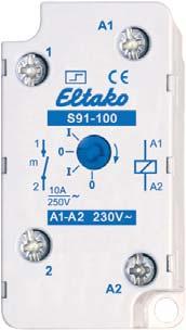 Elektromechanische Stromstoßschalter S12-100-12 V / S12-100-230 V 1 Schließer, 16A EAN 4010312100455 / EAN 4010312100479 Artikel-Nr.