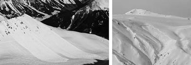 Die geringsten Anrissneigungen bei Skifahrerlawinen sind bei erheblich zu beobachten. Unabhängig von der Bulletinstufe ereignen sich Skifahrerlawinen an ähnlichen Geländeformen.