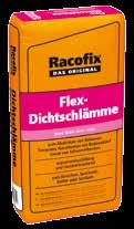 Abdichtungen Flex-Dichtschlämme Dichtband/ Dichtmanschetten/Dichtecken Wand Boden innen außen Wand Boden innen außen * l Einkomponentige, flexible, rissüberbrückende zementäre Dichtungsschlämme zum