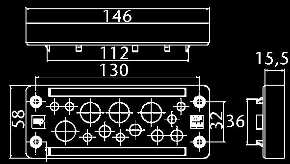 10 Stück Abdeck- und Adapterbleche, Stahl verzinkt FS - 2424 Abdeckblech 24 - pol. ( blind ) 1 Stück FS - 2406 Abdeckblech von 24 - pol. auf 6 - pol.