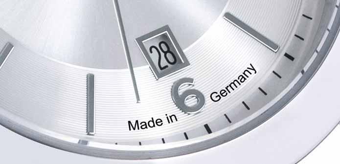 MADE IN GERMANY Uhrmacherkunst von Meisterhand, nach
