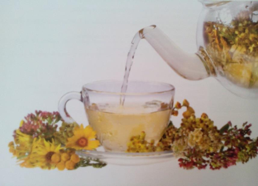 KRÄUTERTEE MONO Zubereitung: Pro Tasse ca. 1 Teelöffel Tee mit kochendem Wasser übergießen ca.