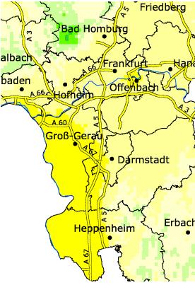 2.1.2 Charakterisierung des Klimas Der Ballungsraum Rhein-Main wird wie das ganze Bundesland Hessen insgesamt zum warmgemäßigten Regenklima der mittleren Breiten gezählt.
