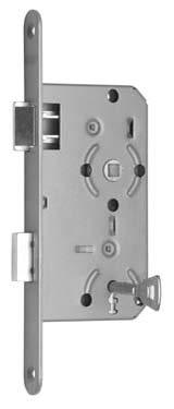 mittelschwer Keyhole-punched locks, light and medium-weight Buntbart-Schloss, leicht, Kunststoffnuss, Stahlblech 1,25, mit 1 Schlüssel (1M) Keyhole-punched lock, light-weight,