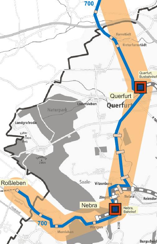 Anlage 2r Steckbrief: Linie 700 Nebra Querfurt (Roßleben ) Nebra Querfurt (weiter nach Lu.