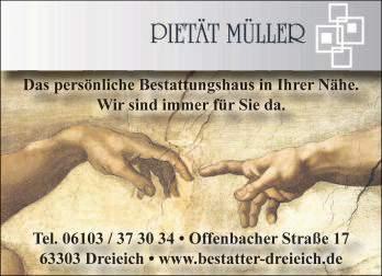 00 Uhr Dreieich/Offenthal, Philipp-Köppen-Halle, Friedhofstraße 1A Mittwoch, 18. Mai, 15.45-20.