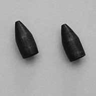 ) 4,80 TNT Tapered Tail Rubbers sind Anti-Tangle-Hülsen, die genau über die schwarzen TNT Wirbel sowie über den unteren Clip der Quicklock Swivel passen.